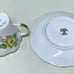 Vintage Salisbury PANSY Gold Trim Floral Teacup and Saucer Set 1878 Antique