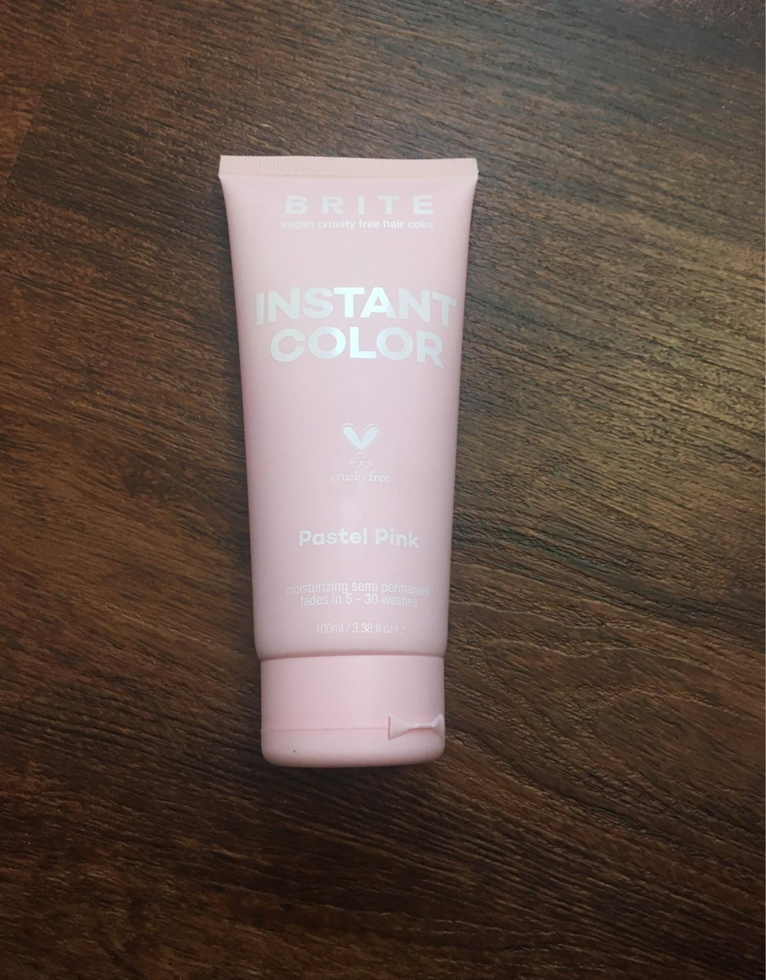 Pastel pink hair dye