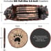 Bear Coasters Set of 6 Full Size Rustic Coasters in Handmade Canoe with Adorable