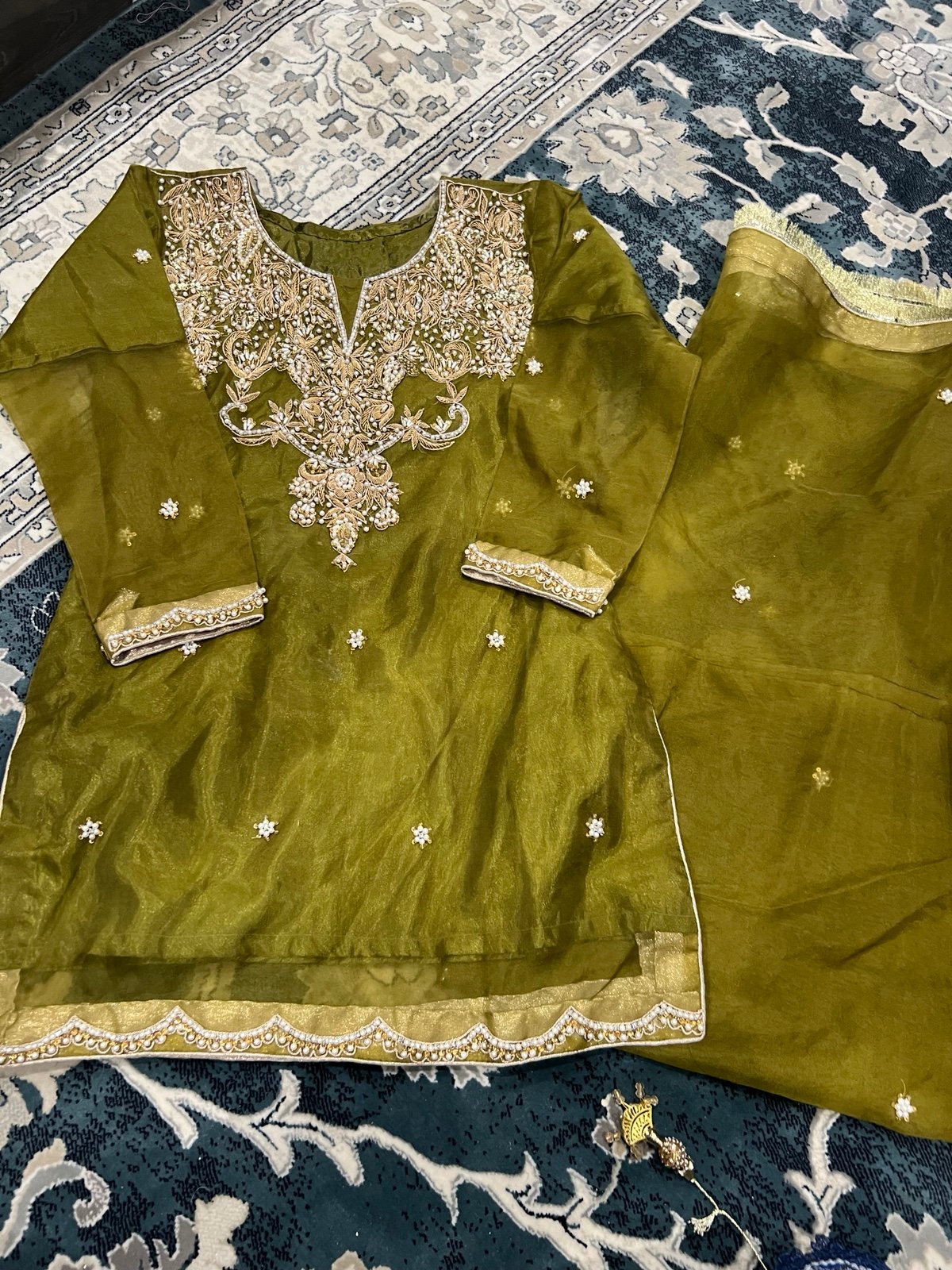 Pakistani new : piece party dress medium