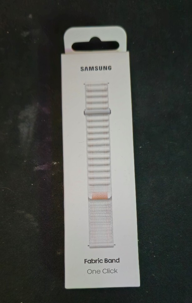 Samsung Fabric watch band pink white