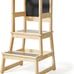 Kids Kitchen Step Stool Toddler Standing Tower Natural