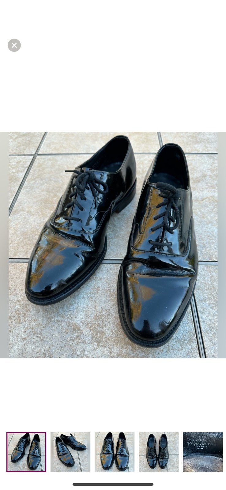 Brooks Brothers Peal & Co Patent Leather Formal Shoes