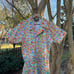 Big Bud Press Rainbow Blossom Short Sleeve Jumpsuit Size L