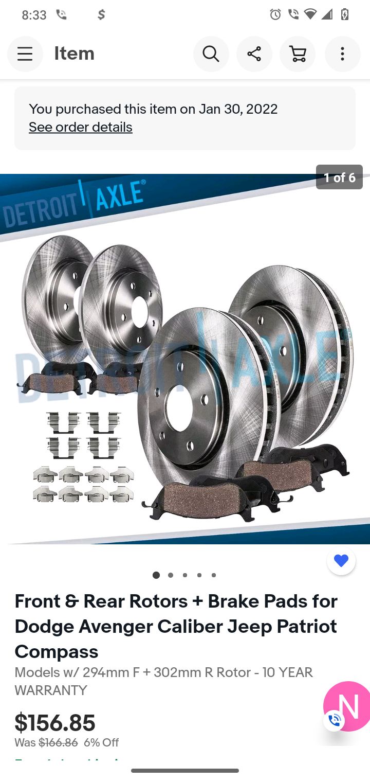 Rotors and brake pads