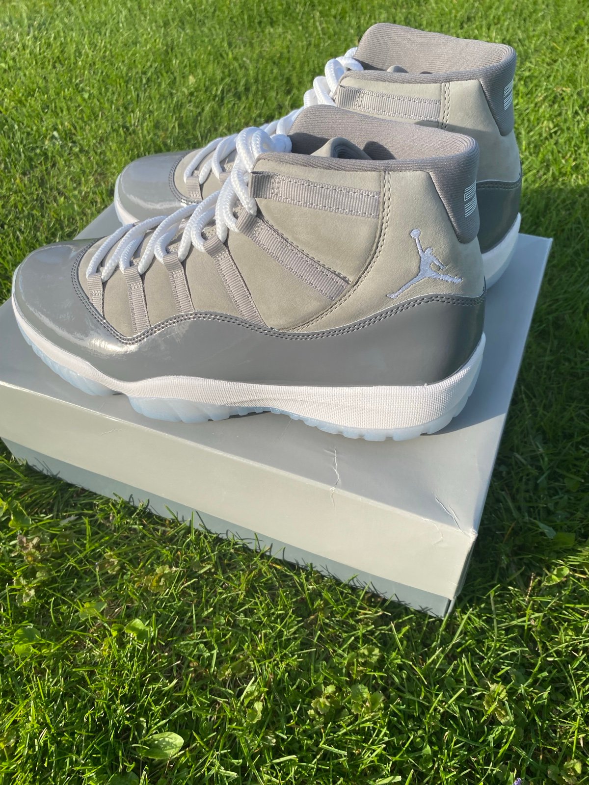 Size 12 air Jordan 11 retro cool grey new