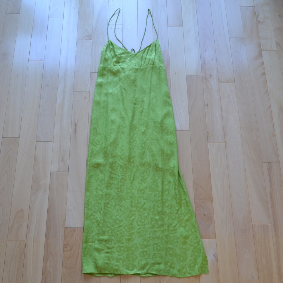 NWT Anthropologie Green Sleeveless Maxi Dress Size 12