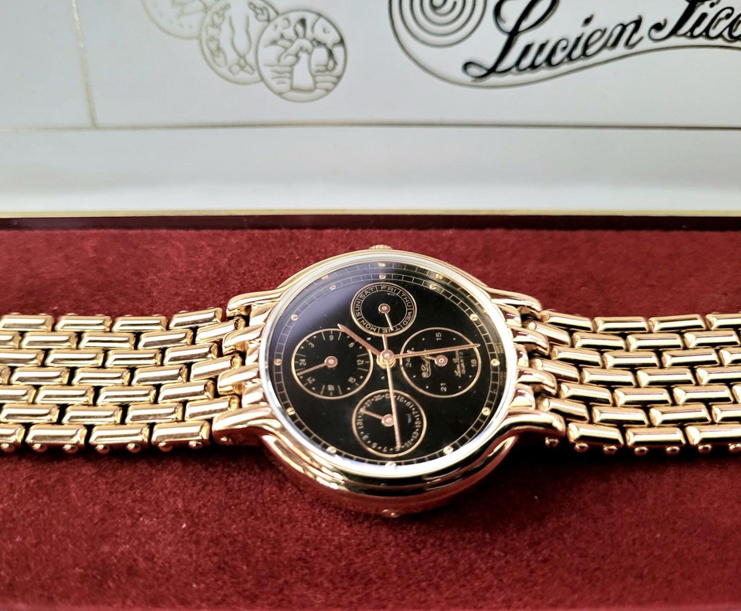 Very Rare Brand New Retro Lucien Picard Manhattan Mens Watch