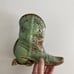 Pair of pottery denim vases/bookends