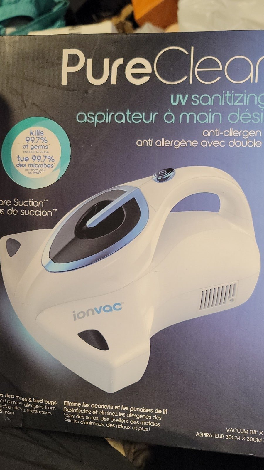 New Pure Clean UV Hand Vac