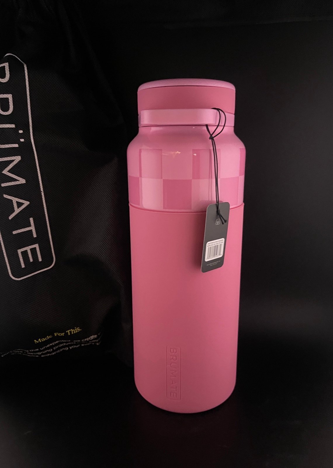 New Brumate Krista Horton Pink Checker Checkered Rotera 35 oz