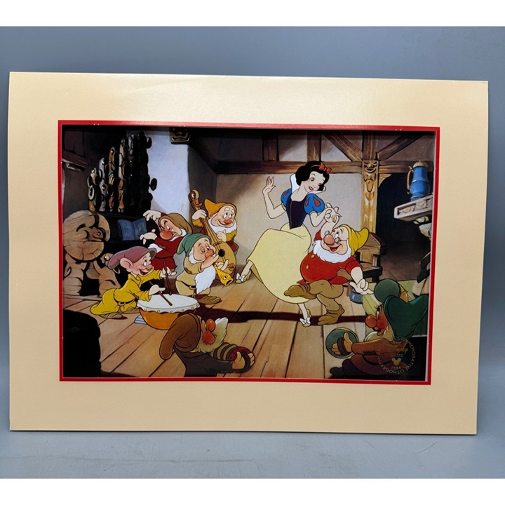 Disney Snow White and the Seven Dwarfs Exclusive Commemorative Lithograph 1994 1
