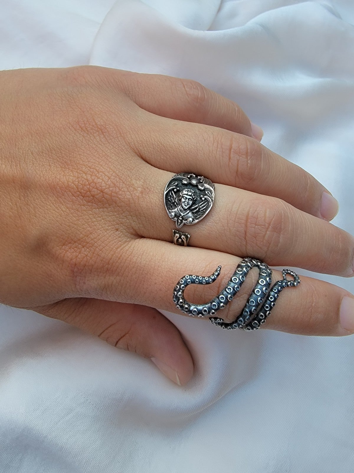 Tentacle Sterling Wrap Ring
