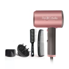 Pro Cabello Mini Magic Turbo Power Blower color: Rose Gold and Grey