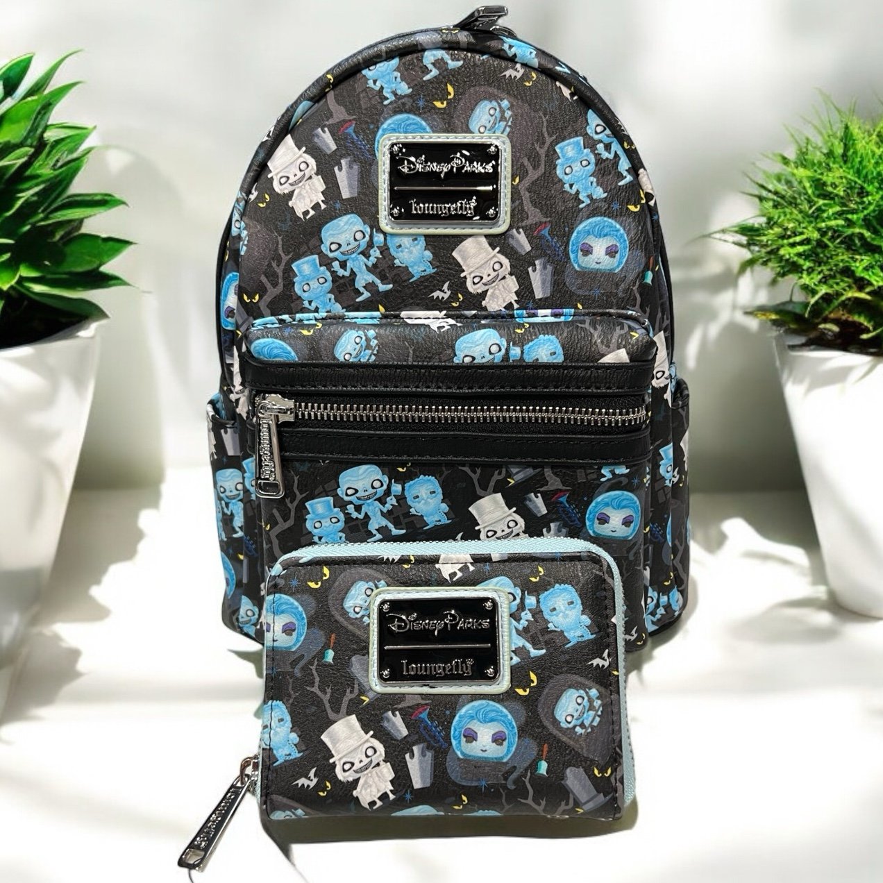 Loungefly Disney Parks Haunted Mansion Funko Pop Mini Backpack & Wallet
