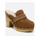 NEW Veronica Beard Delia Suede Leather Clogs Slip Ons Studded Mule Brown 9.5