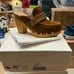 NEW Veronica Beard Delia Suede Leather Clogs Slip Ons Studded Mule Brown 9.5