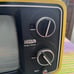 Cute vintage little yellow tv