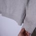OATS CASHMERE Aran Sweater Gray Turtle Neck Stretch Knit Pullover Women's M