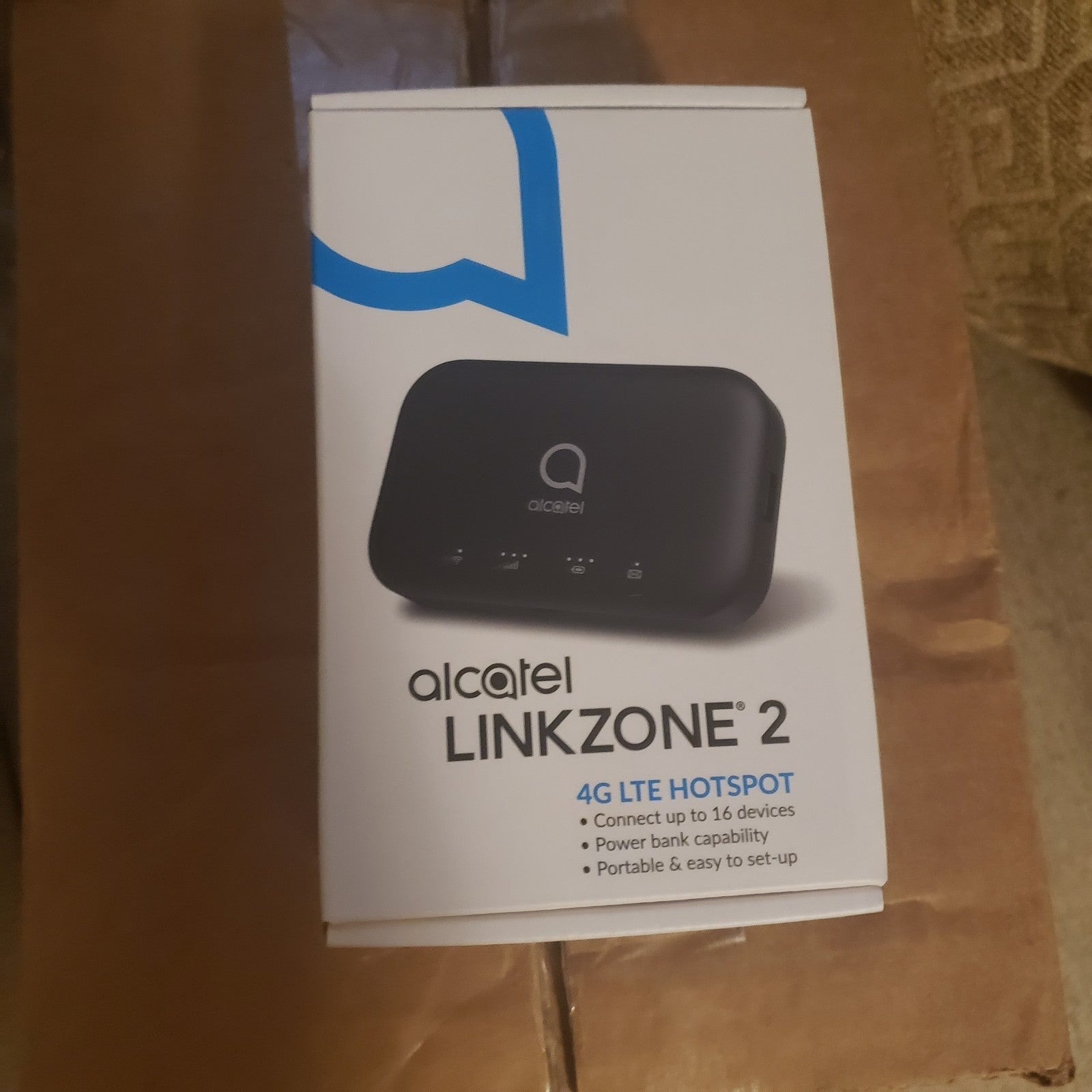 Alcatel Linkzone 2 MW43 (Unlocked) 4G LTE Wi-Fi Hotspot Internet + Powerbank