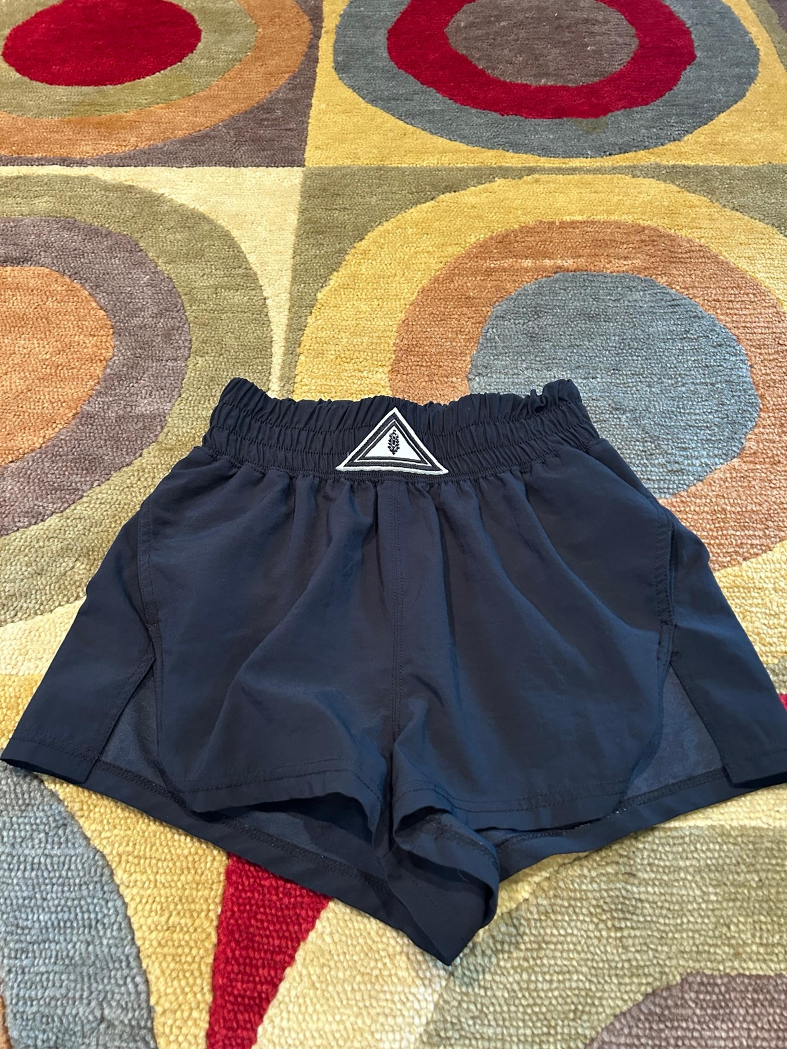 Free People FP Movement Next Round Shorts Black Athletic Shorts No Liner Size XS