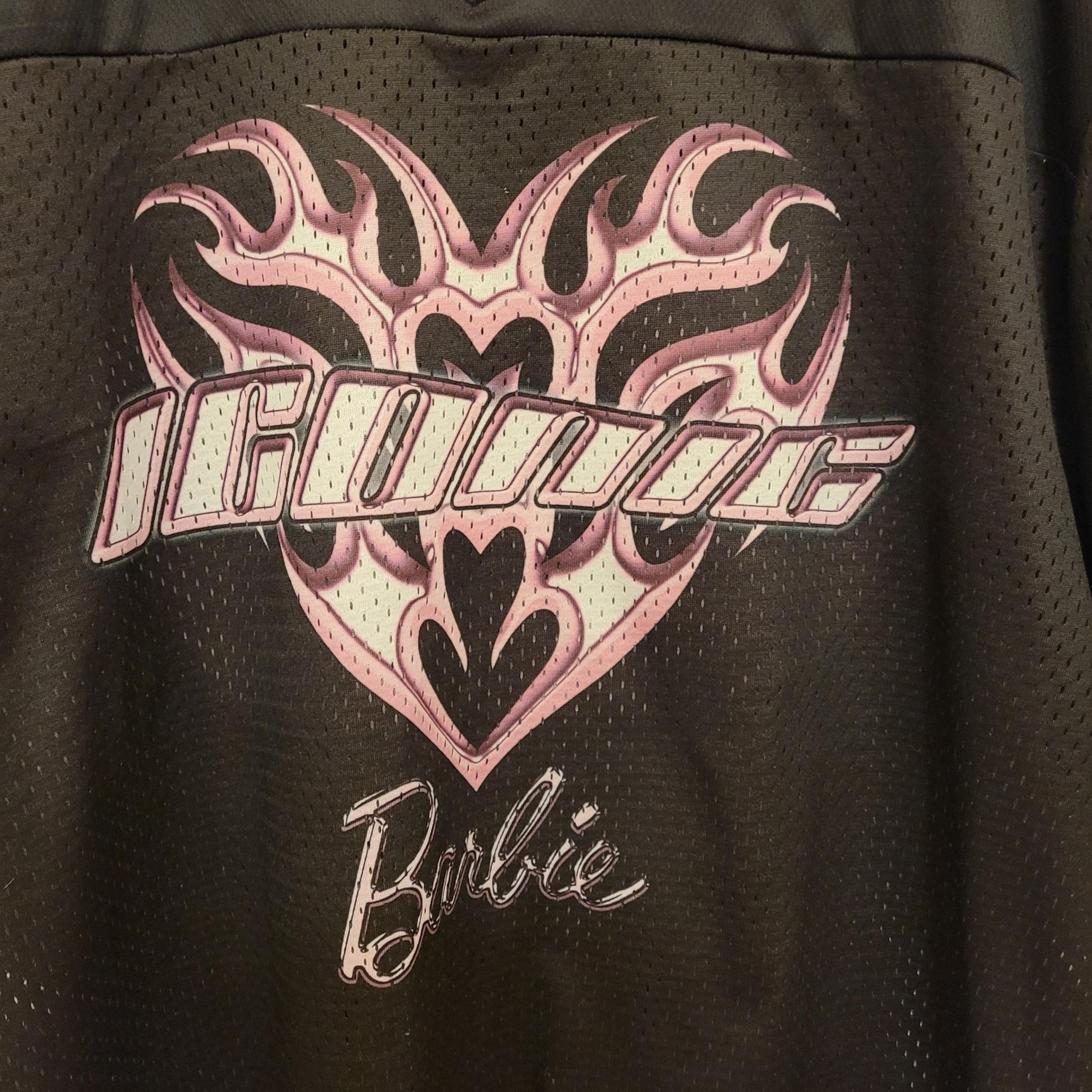 Mattel Barbie Iconic 1959 Pink & Black Jersey Women's XL Cute Girl