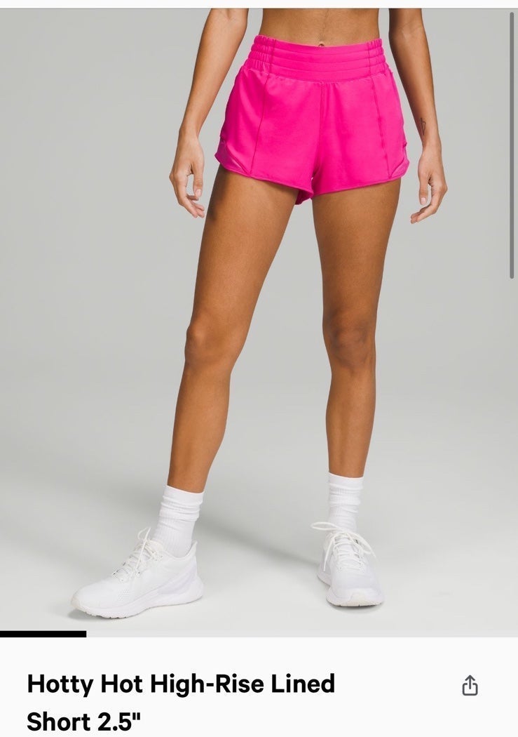 Lululemon Hotty Hot HR Short 2.5 *Lined
