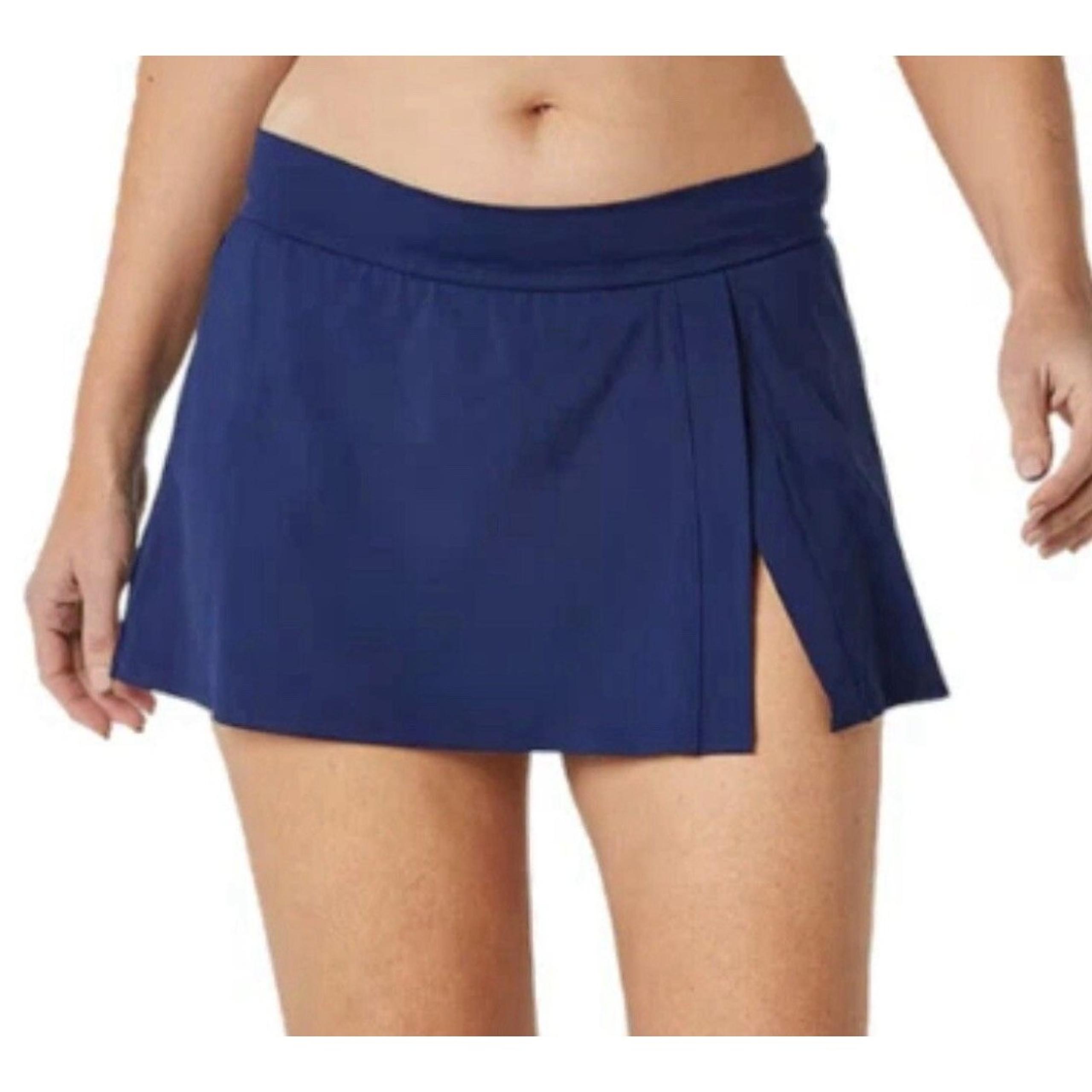 Liz Claiborne Swim Skirt Blue Skort Swimsuit Bottoms