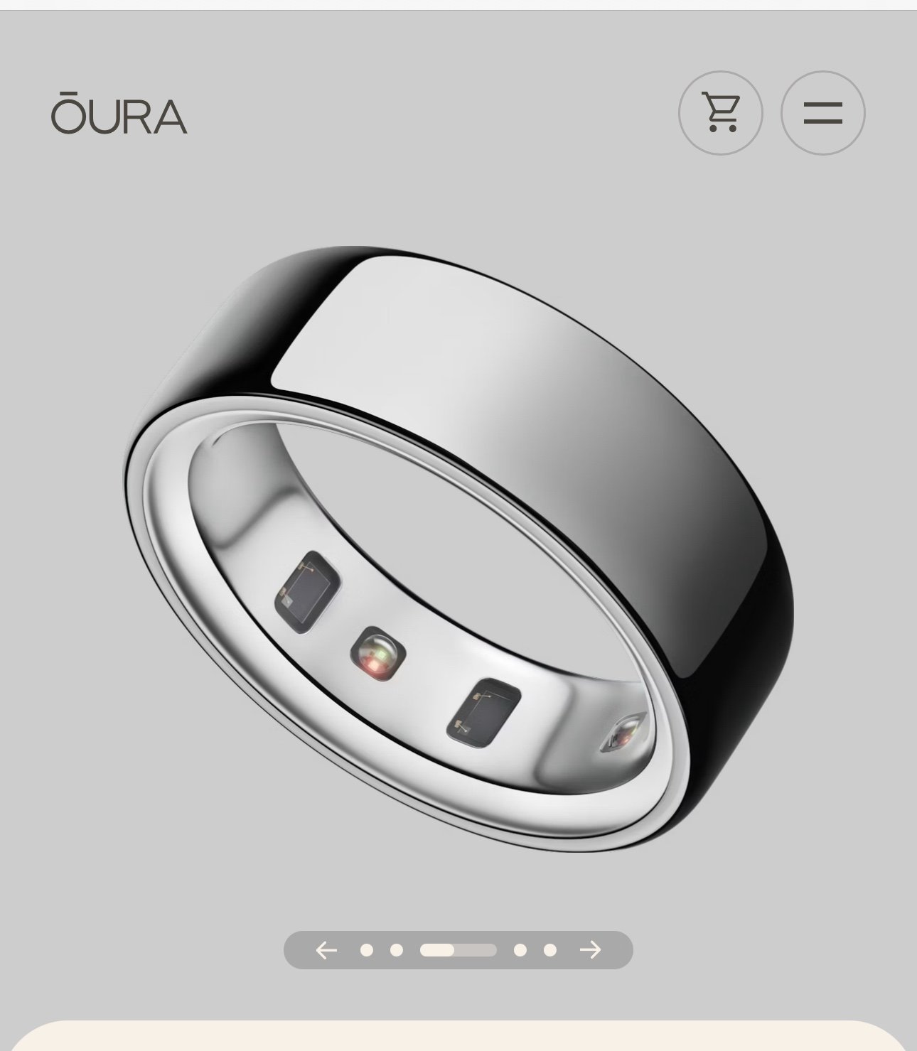 NWT [Unopened] Oura Ring 4 - silver