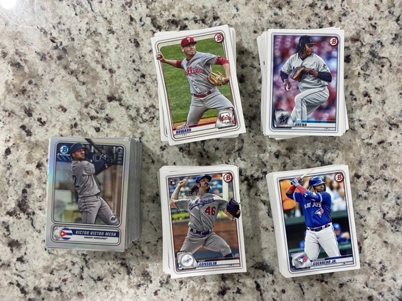 2020 Topps Bowman Lot Of 259-chrome/base