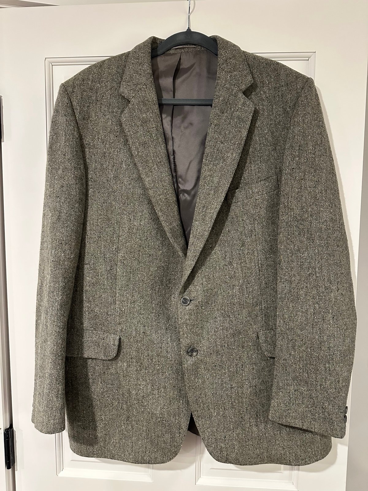 Irish Cottage Industries Magee Tailored Donegal Handwoven Tweed Blazer 46 L Wool
