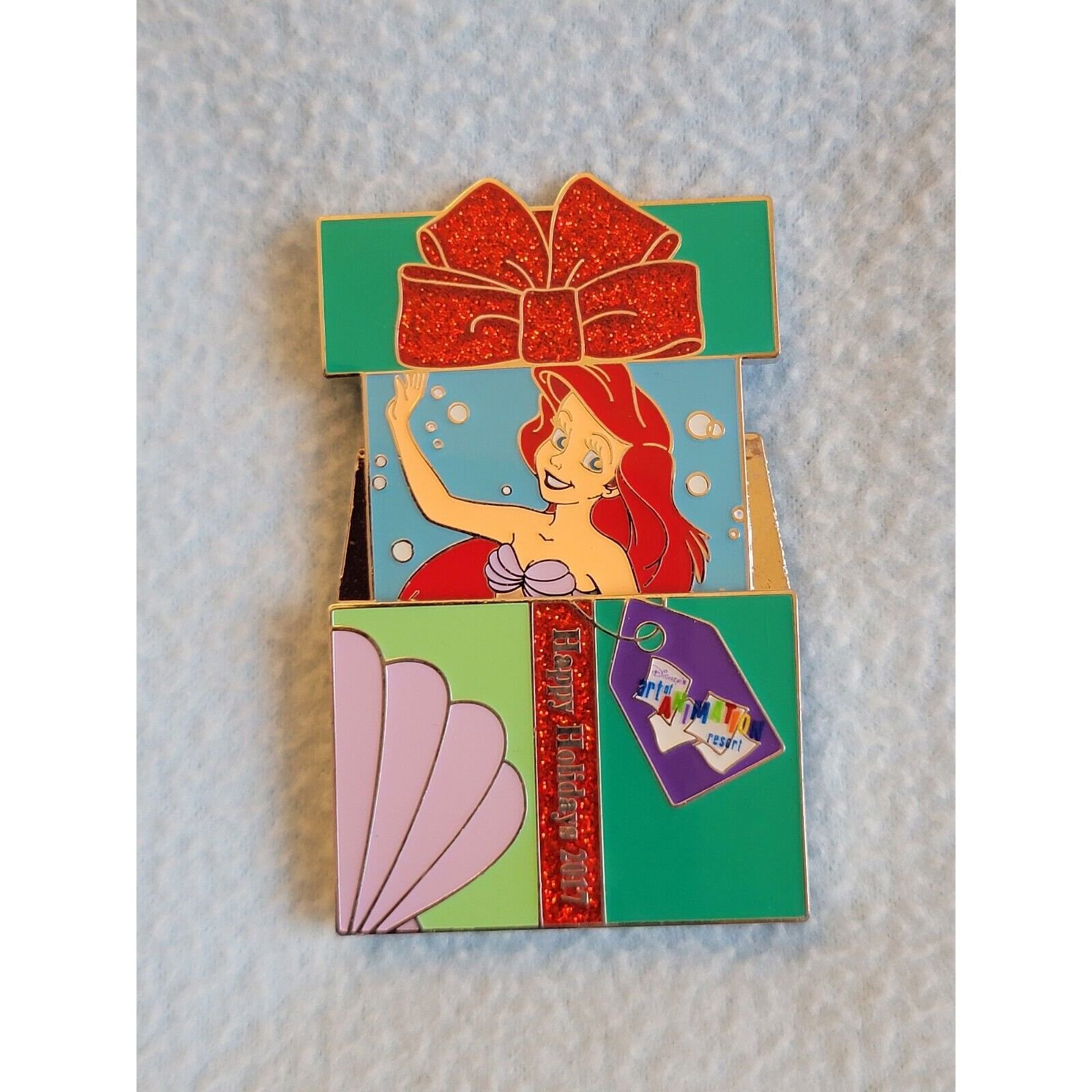 Disney Pin 125386 WDW - Holiday Gift Box Resort 2017 - Art of Animation Ariel