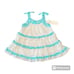 Peek white, gold and aqua dress 12-18M