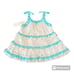 Peek white, gold and aqua dress 12-18M
