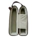 Mallinckrodt Brown Leather Double Wine Bottle Carrier 14 H 7 L 3.5 W