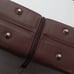Mallinckrodt Brown Leather Double Wine Bottle Carrier 14 H 7 L 3.5 W