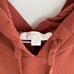 Spiritual Gangster Warrior Embossed Cotton Hoodie Sweatshirt Rust Brown Large