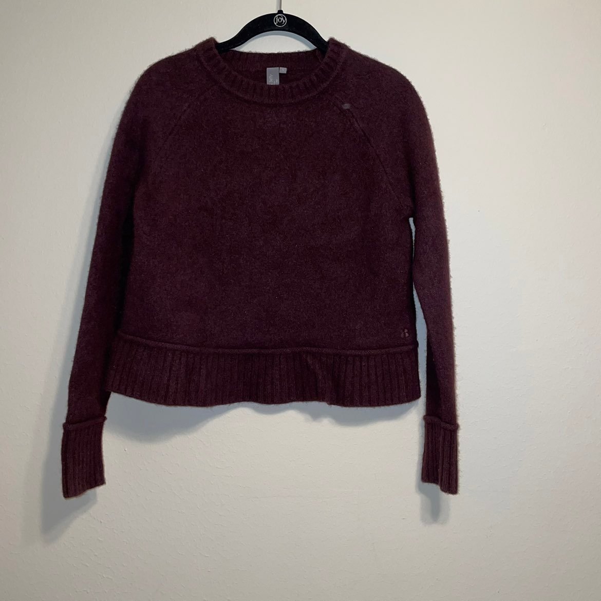 Sweaty Betty Womens Purple Crop Sweater Top size S