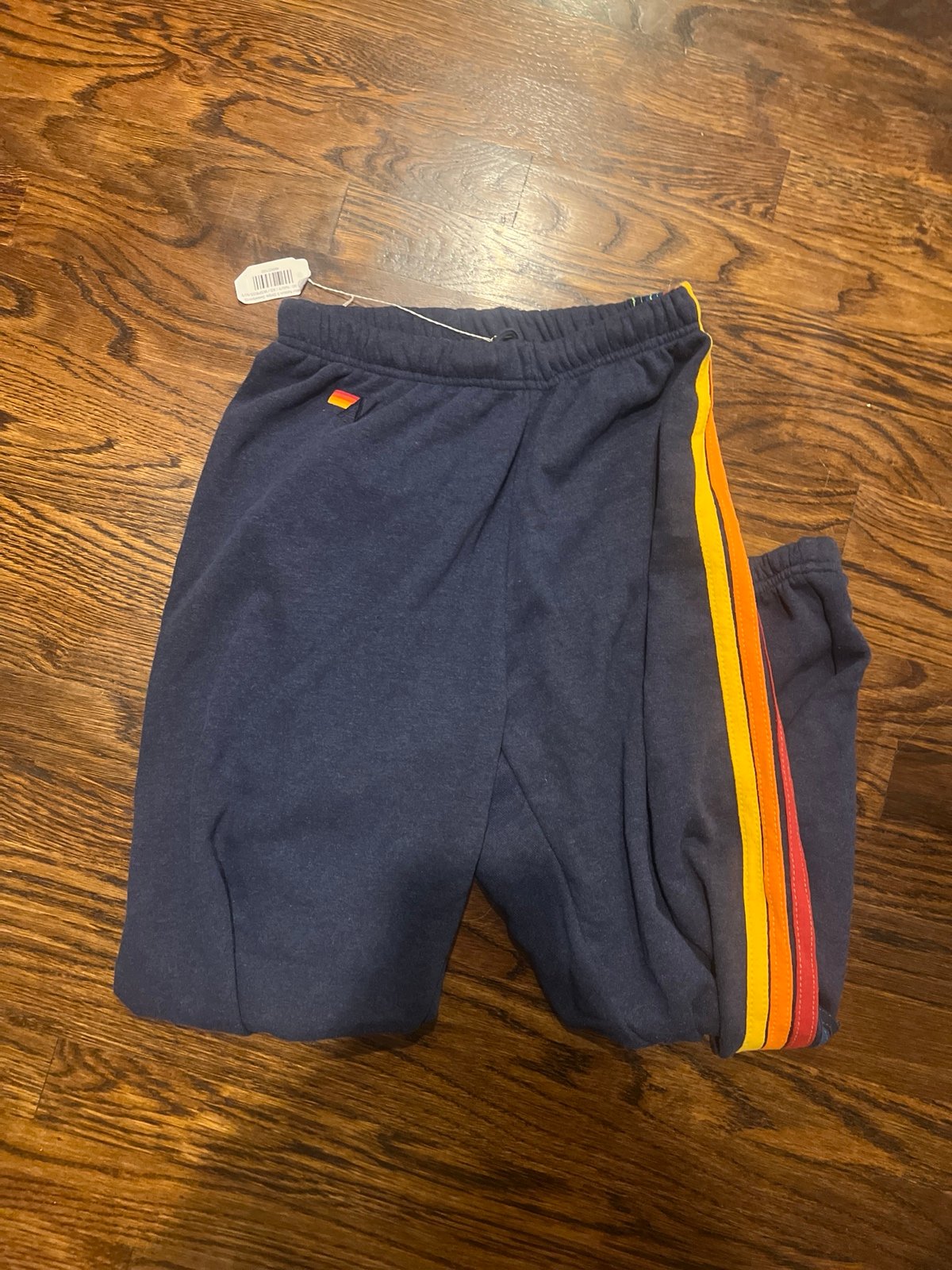 Aviator nation 5 stripe sweatpants navy brand new with tags size xs g