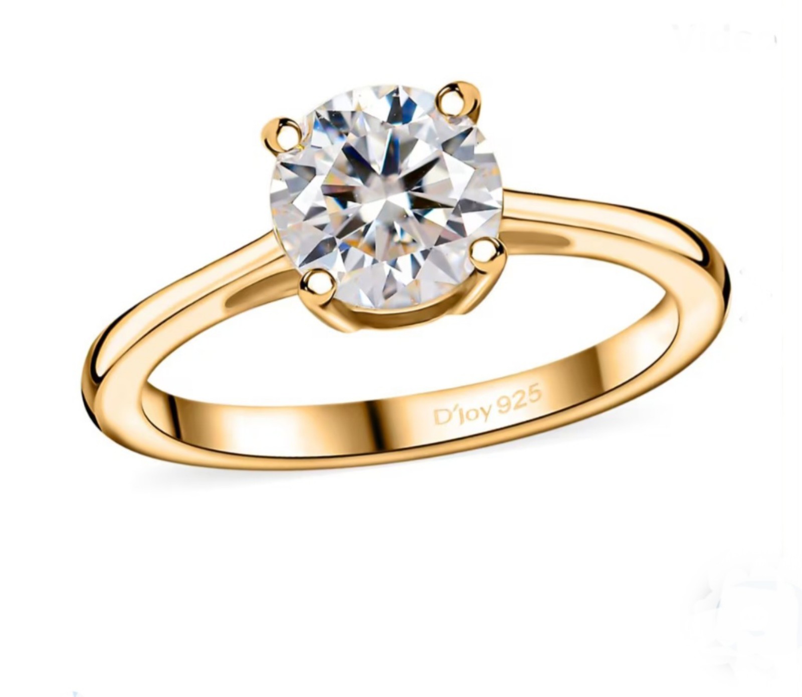 Moissanite Solitaire Ring