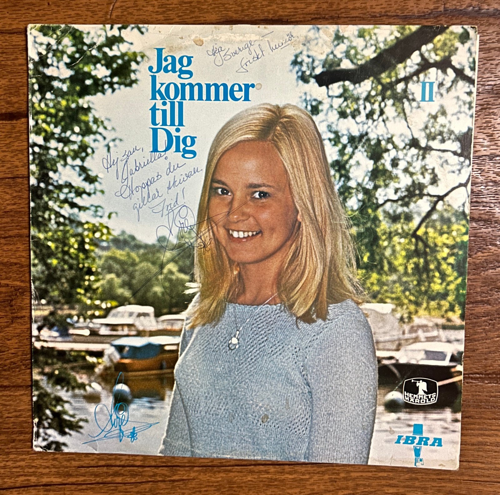 Evie Tornquist ‎Jag Kommer Till Dig (1973) Hemmets Härold ~ Sweden Vinyl ~Signed