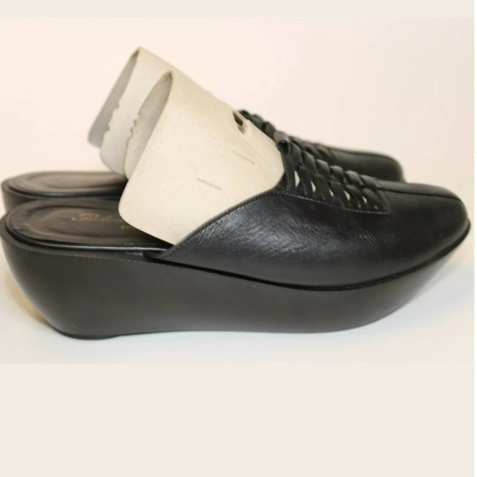 Robert shops Clergerie Paris Womens Leather Mules Shoes MSRP $550
