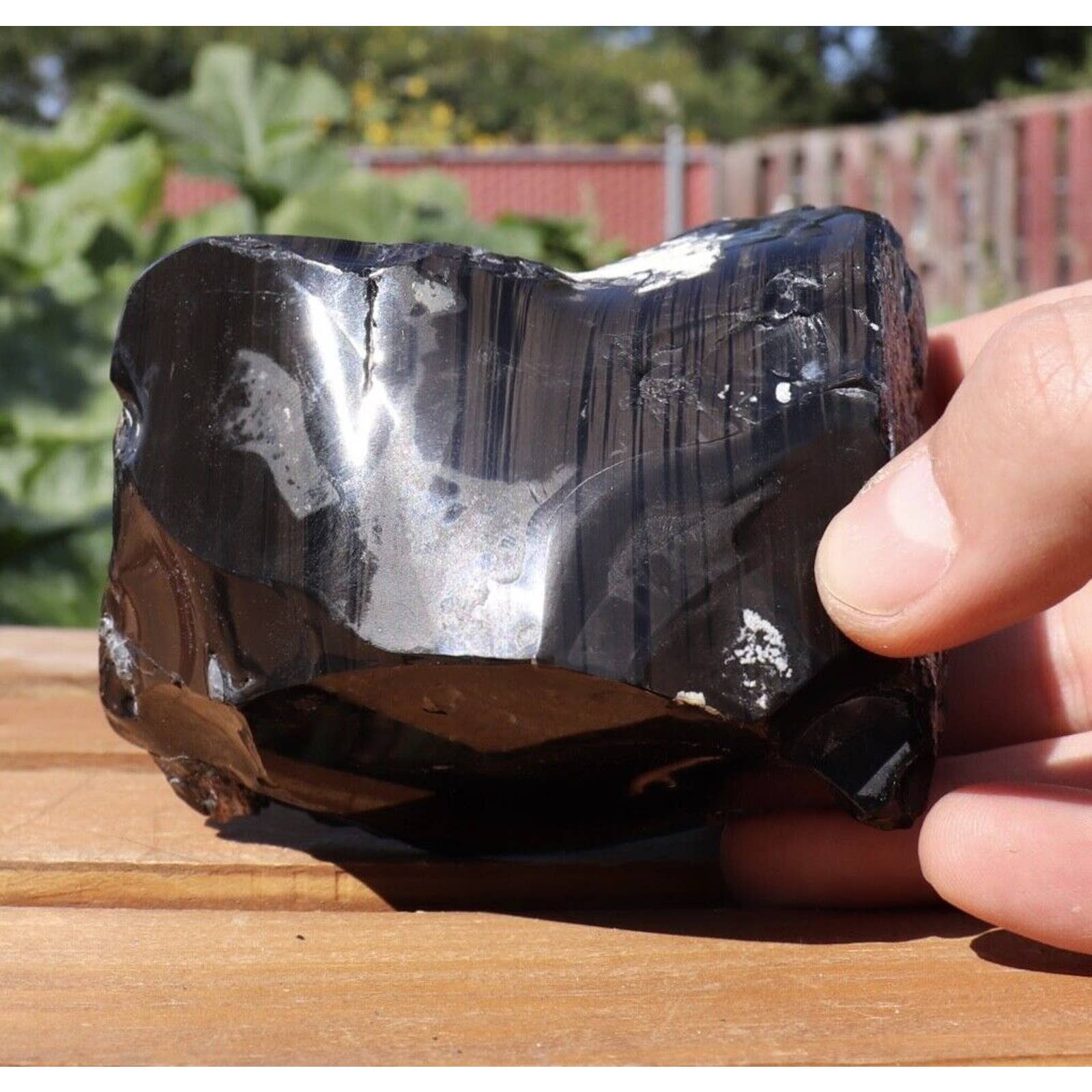 Natural Rough Gold Sheen Obsidian w/Snowflakes from Utah Raw Healing Specimen