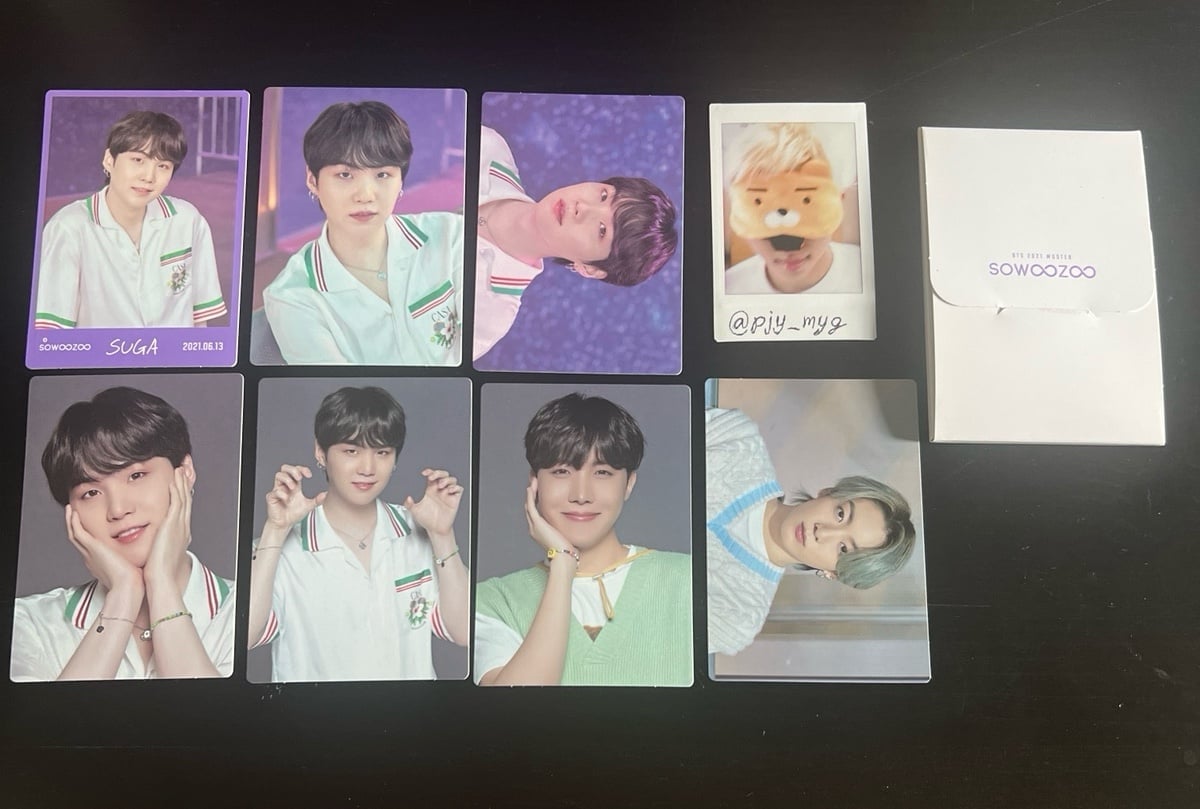 BTS Sowoozoo Mini Photocards (Suga, j-hope, Jungkook)