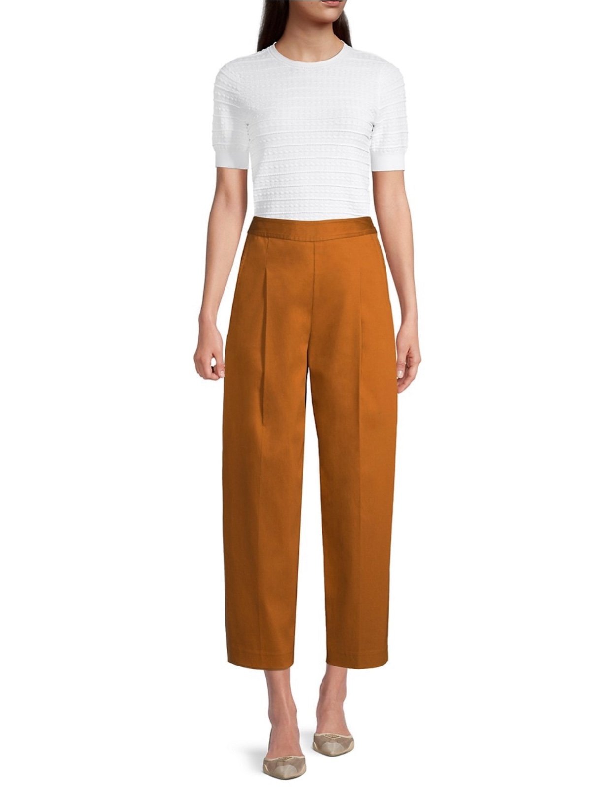 Rebecca Taylor Cropped Pleated Pants