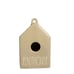 Rae Dunn Penthouse Gray Brown Ceramic Birdhouse Birdfeeder New without Tags