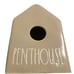 Rae Dunn Penthouse Gray Brown Ceramic Birdhouse Birdfeeder New without Tags