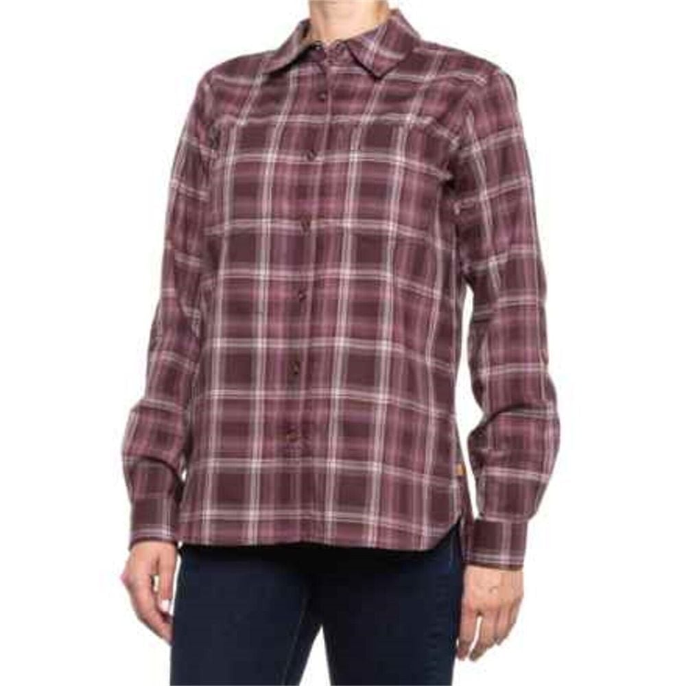 Carhartt Plaid Fairview Shirt Women's Size Large Button Up Roll Tab Sleeve NWT