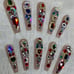 All Crystals Acrylic Press On Nails