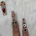 All Crystals Acrylic Press On Nails